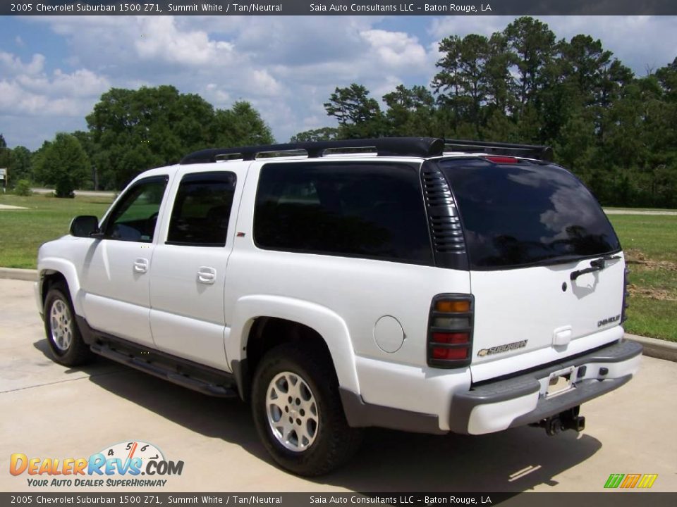 2005 Chevrolet Suburban 1500 Z71 Summit White / Tan/Neutral Photo #5