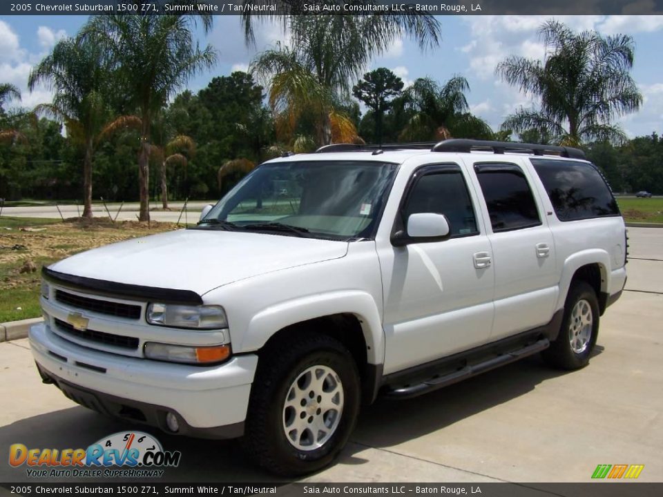 2005 Chevrolet Suburban 1500 Z71 Summit White / Tan/Neutral Photo #7