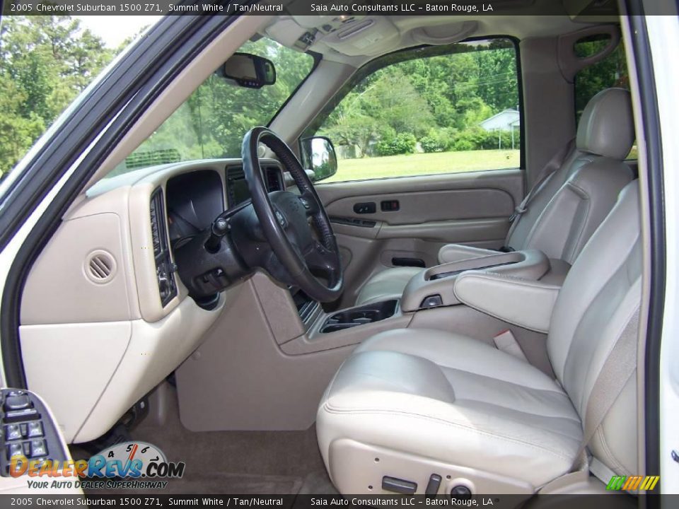 2005 Chevrolet Suburban 1500 Z71 Summit White / Tan/Neutral Photo #9