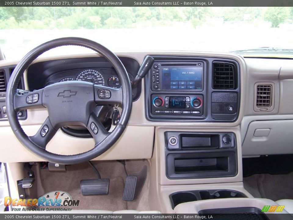 2005 Chevrolet Suburban 1500 Z71 Summit White / Tan/Neutral Photo #11