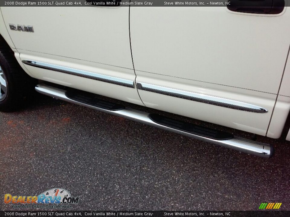 2008 Dodge Ram 1500 SLT Quad Cab 4x4 Cool Vanilla White / Medium Slate Gray Photo #21