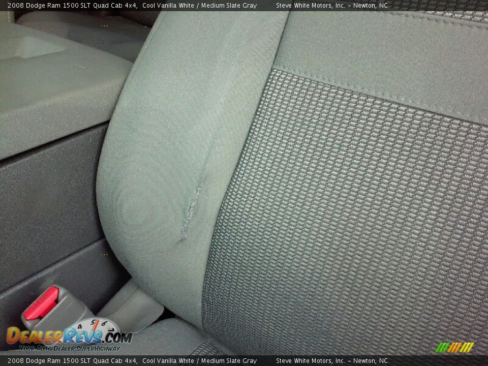 2008 Dodge Ram 1500 SLT Quad Cab 4x4 Cool Vanilla White / Medium Slate Gray Photo #25