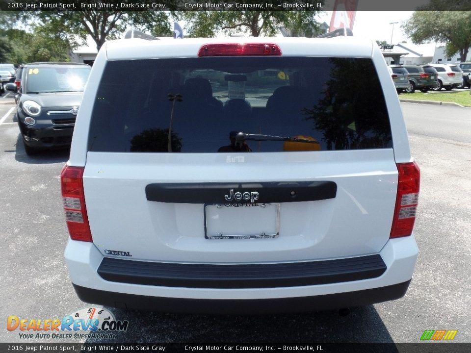 2016 Jeep Patriot Sport Bright White / Dark Slate Gray Photo #8