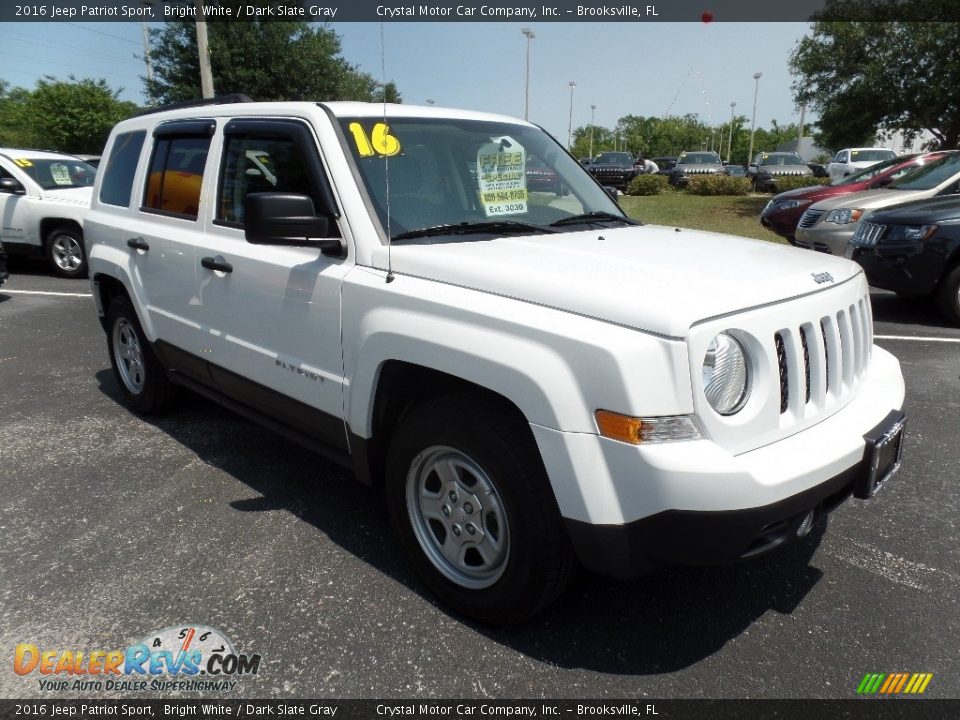 2016 Jeep Patriot Sport Bright White / Dark Slate Gray Photo #11