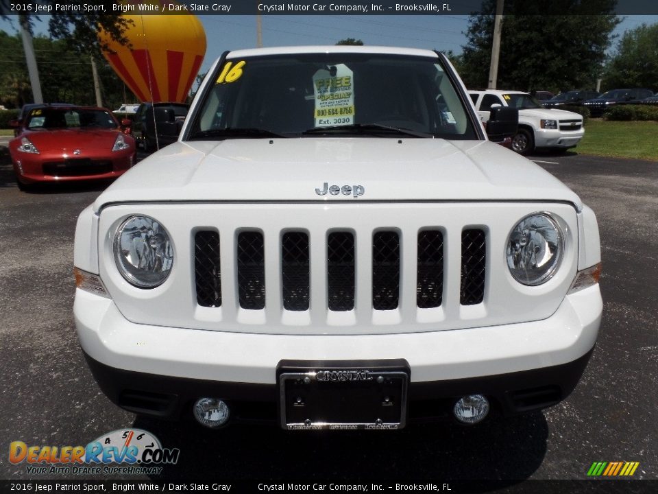 2016 Jeep Patriot Sport Bright White / Dark Slate Gray Photo #14