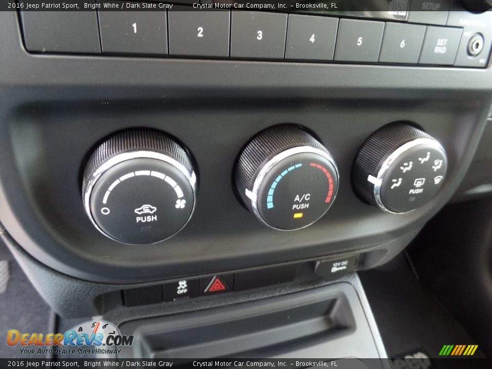 2016 Jeep Patriot Sport Bright White / Dark Slate Gray Photo #21