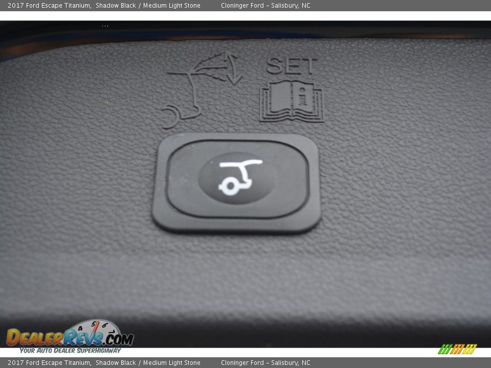 2017 Ford Escape Titanium Shadow Black / Medium Light Stone Photo #11