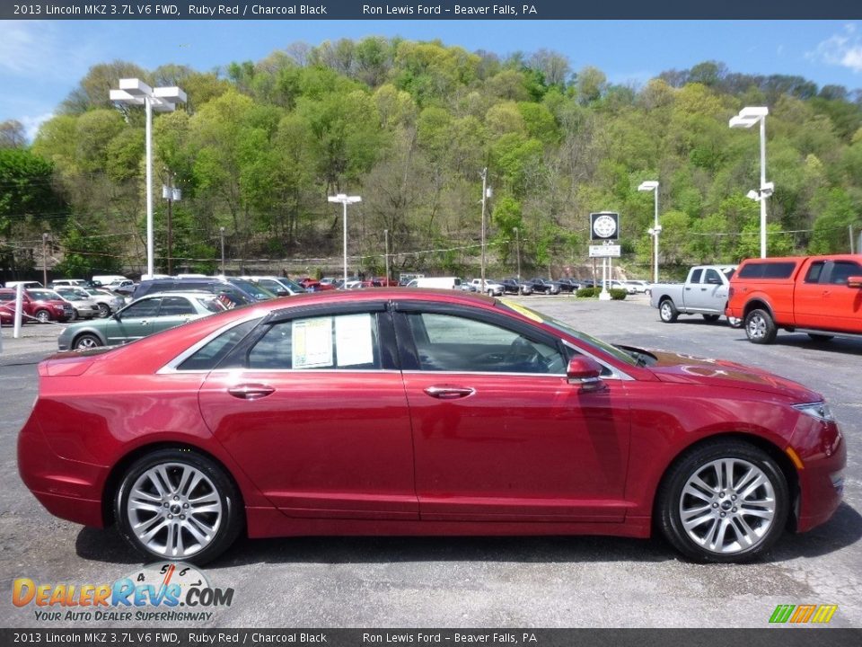 2013 Lincoln MKZ 3.7L V6 FWD Ruby Red / Charcoal Black Photo #1