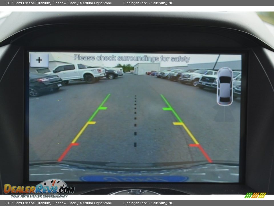 2017 Ford Escape Titanium Shadow Black / Medium Light Stone Photo #16