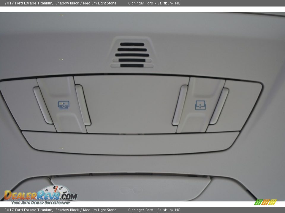 2017 Ford Escape Titanium Shadow Black / Medium Light Stone Photo #21