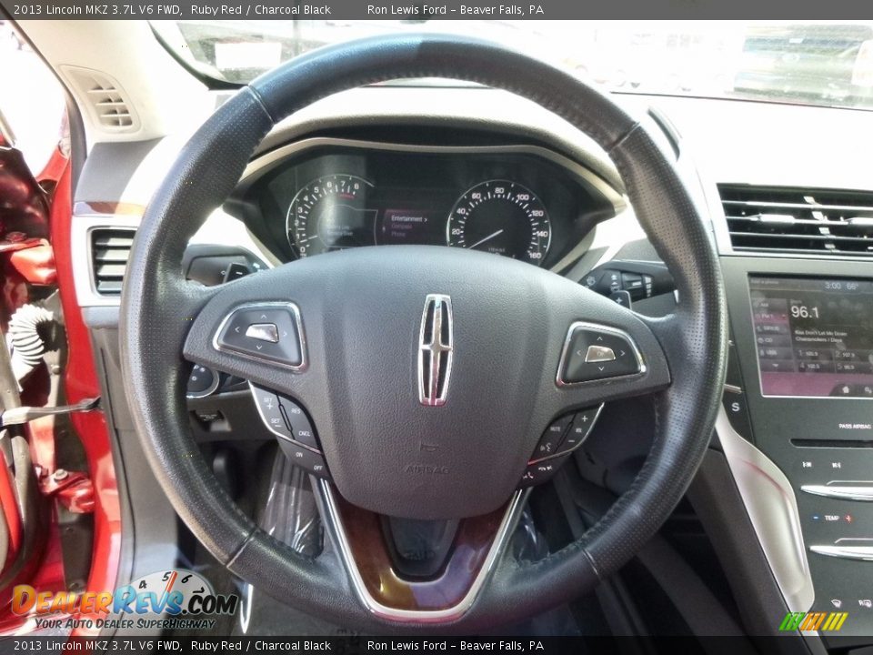 2013 Lincoln MKZ 3.7L V6 FWD Ruby Red / Charcoal Black Photo #17