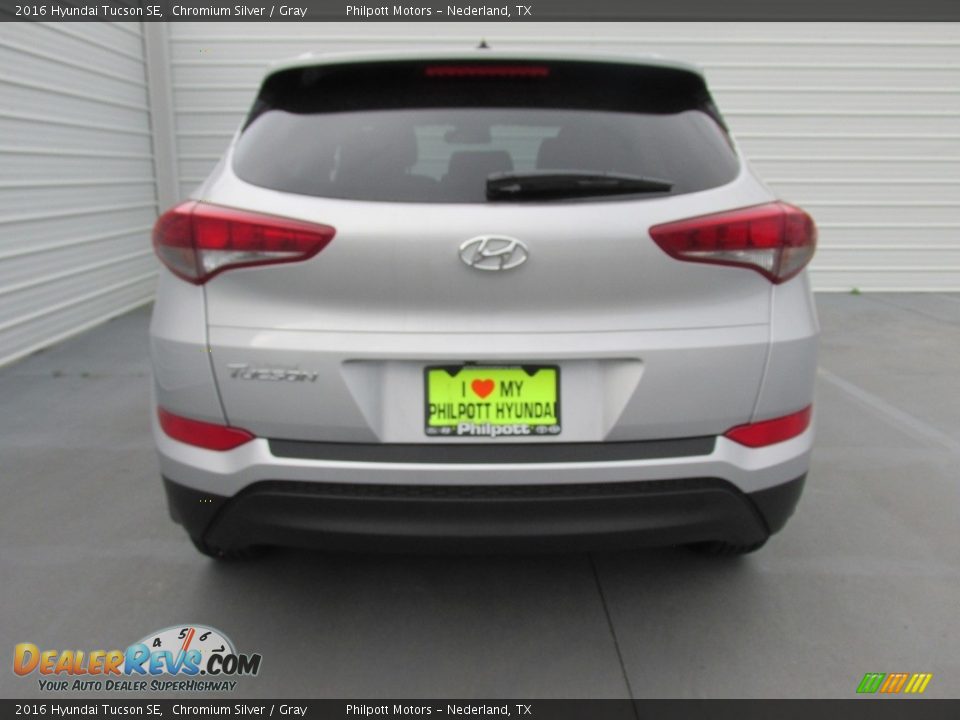 2016 Hyundai Tucson SE Chromium Silver / Gray Photo #5