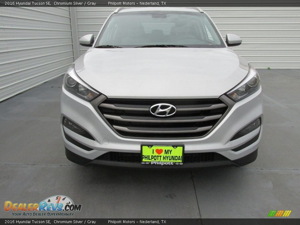 2016 Hyundai Tucson SE Chromium Silver / Gray Photo #8