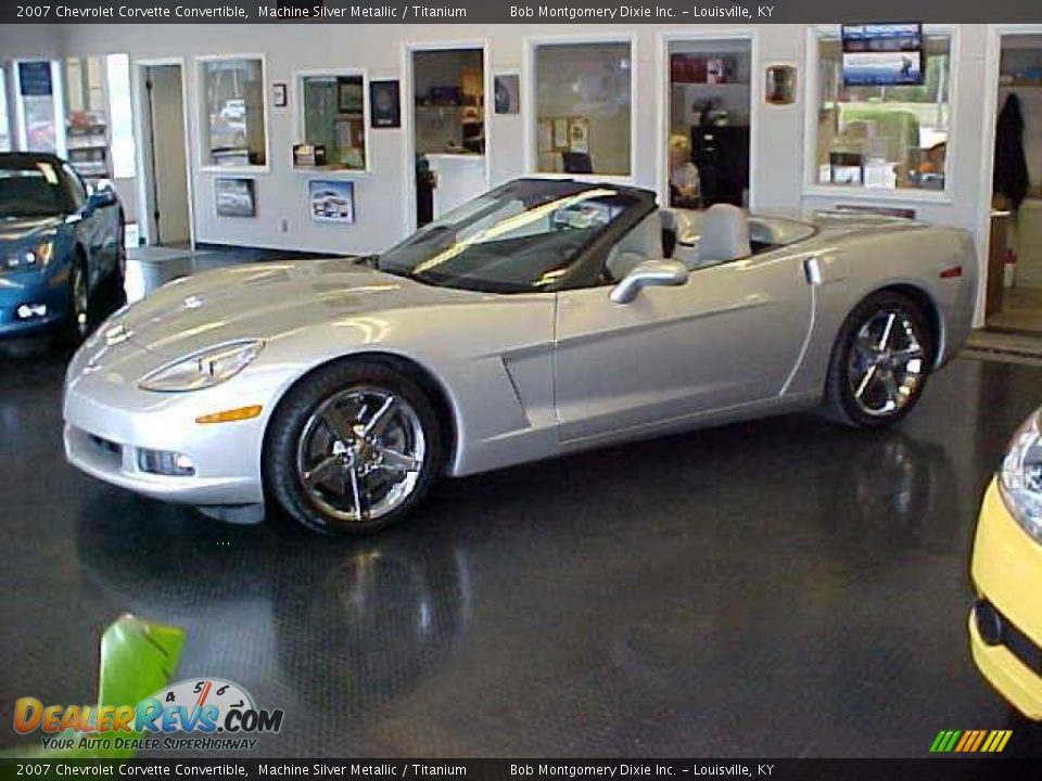 2007 Chevrolet Corvette Convertible Machine Silver Metallic / Titanium Photo #1