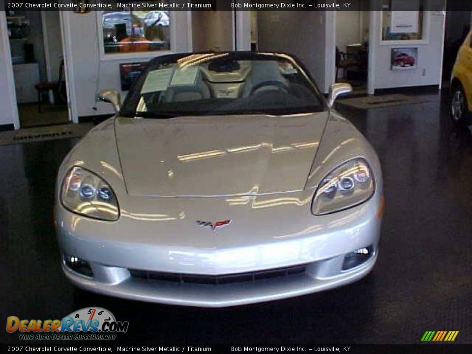 2007 Chevrolet Corvette Convertible Machine Silver Metallic / Titanium Photo #2