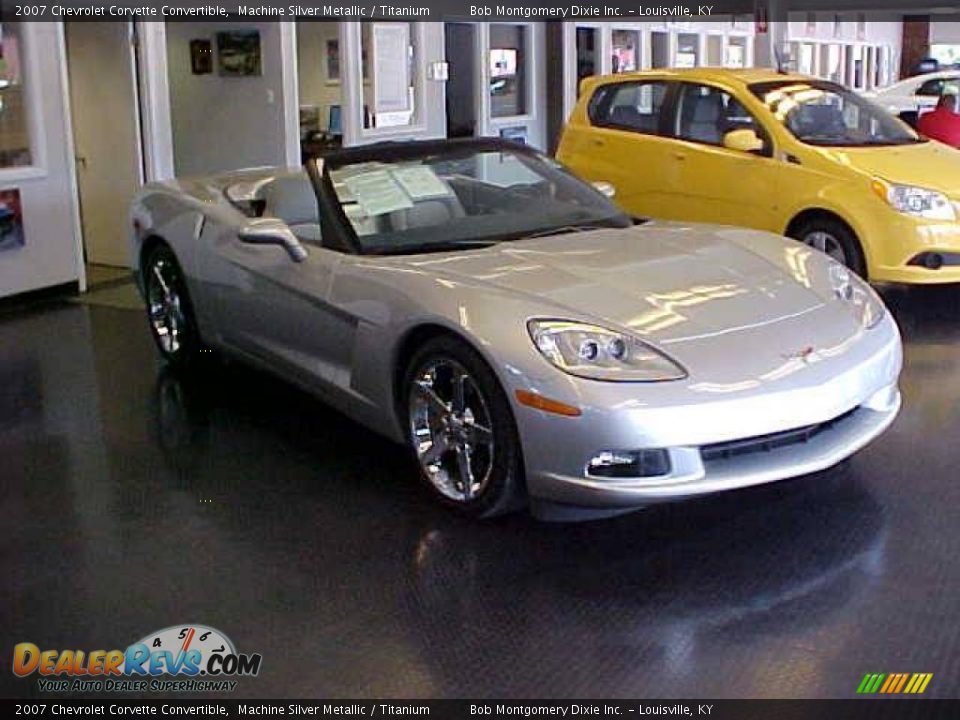 2007 Chevrolet Corvette Convertible Machine Silver Metallic / Titanium Photo #3