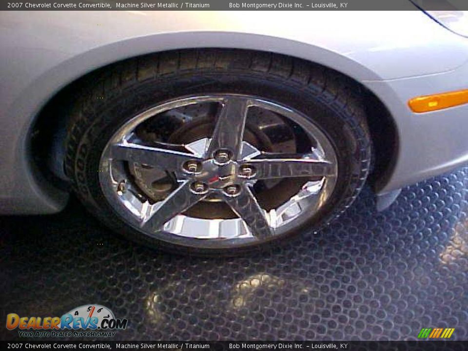 2007 Chevrolet Corvette Convertible Machine Silver Metallic / Titanium Photo #4