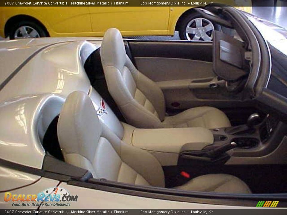 2007 Chevrolet Corvette Convertible Machine Silver Metallic / Titanium Photo #5
