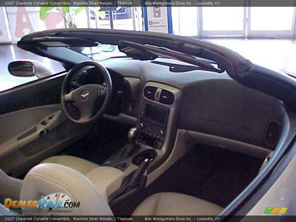 2007 Chevrolet Corvette Convertible Machine Silver Metallic / Titanium Photo #6