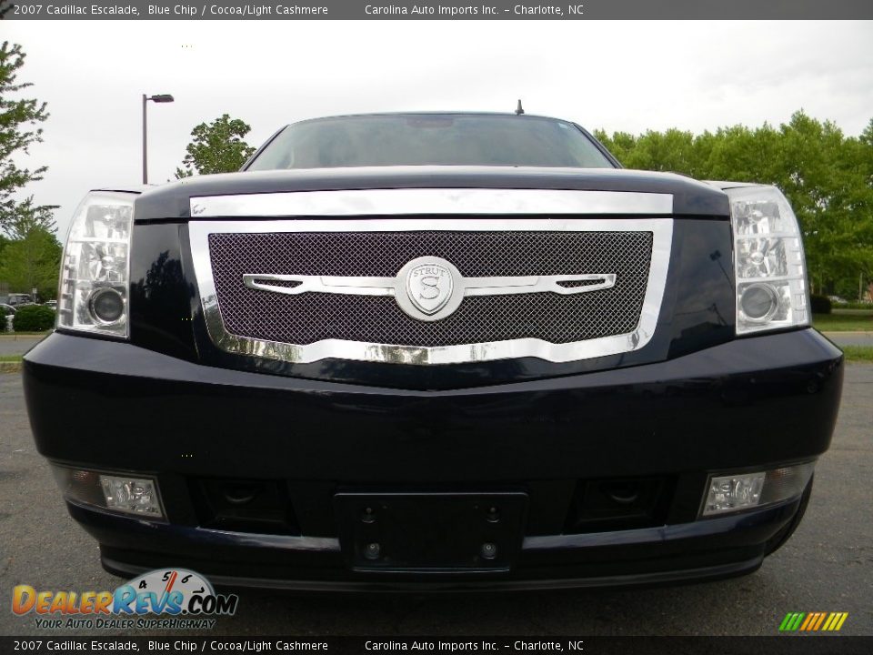 2007 Cadillac Escalade Blue Chip / Cocoa/Light Cashmere Photo #4