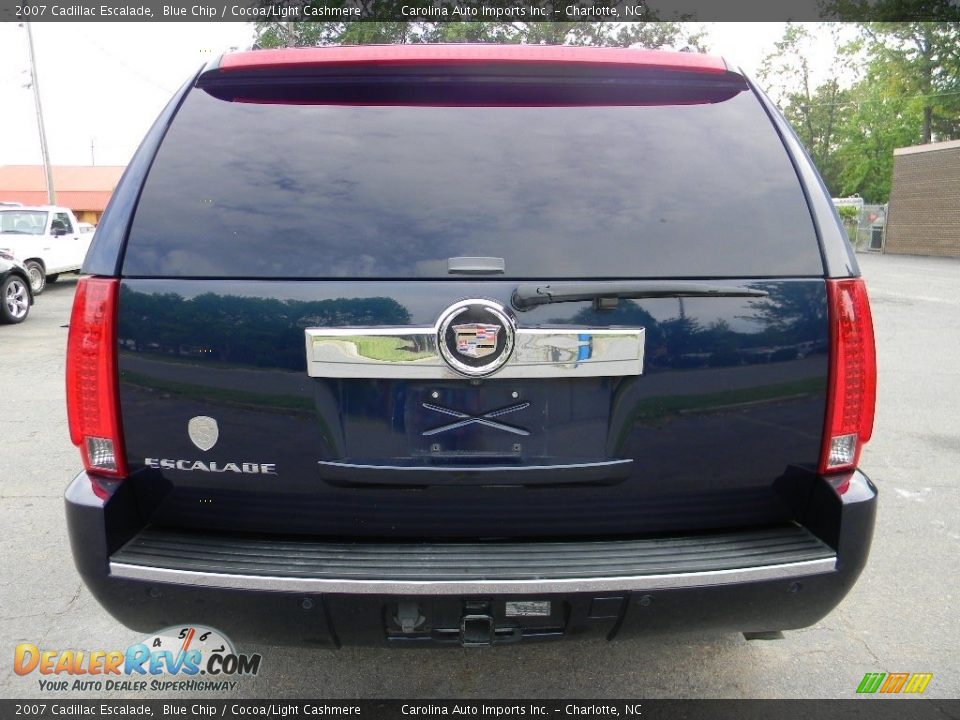 2007 Cadillac Escalade Blue Chip / Cocoa/Light Cashmere Photo #9