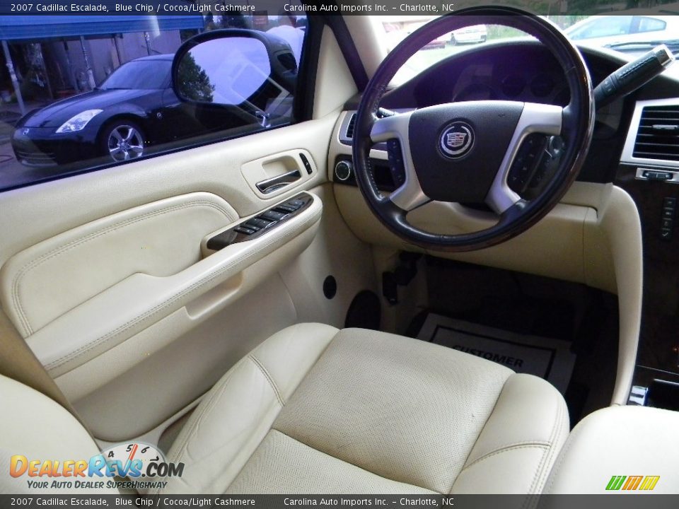 2007 Cadillac Escalade Blue Chip / Cocoa/Light Cashmere Photo #13