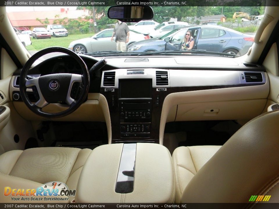 2007 Cadillac Escalade Blue Chip / Cocoa/Light Cashmere Photo #14