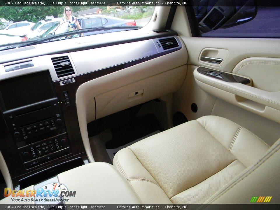 2007 Cadillac Escalade Blue Chip / Cocoa/Light Cashmere Photo #15