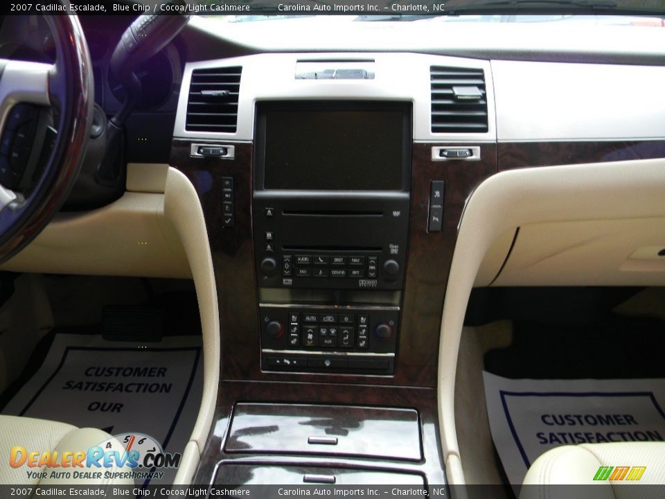 2007 Cadillac Escalade Blue Chip / Cocoa/Light Cashmere Photo #16
