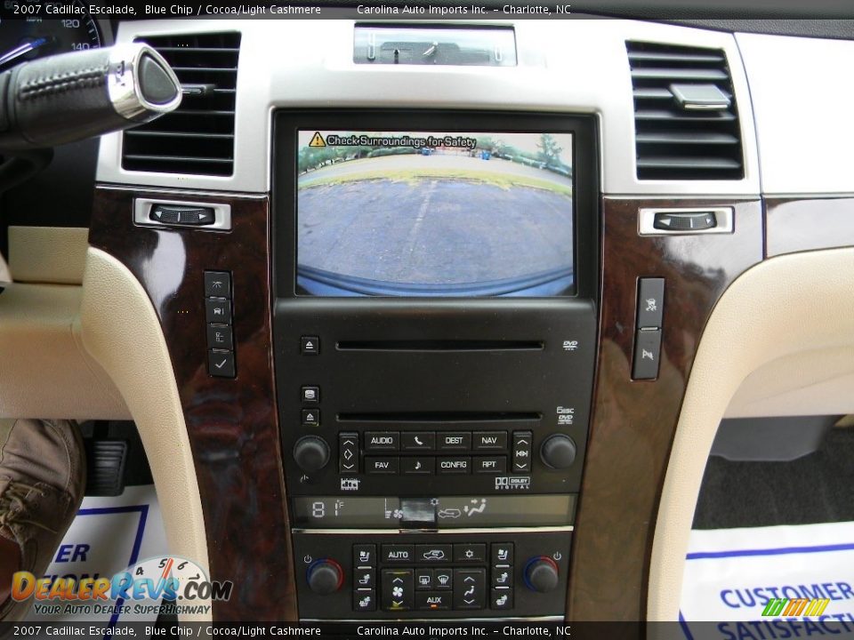 2007 Cadillac Escalade Blue Chip / Cocoa/Light Cashmere Photo #17