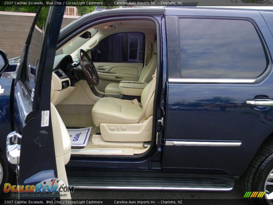2007 Cadillac Escalade Blue Chip / Cocoa/Light Cashmere Photo #18