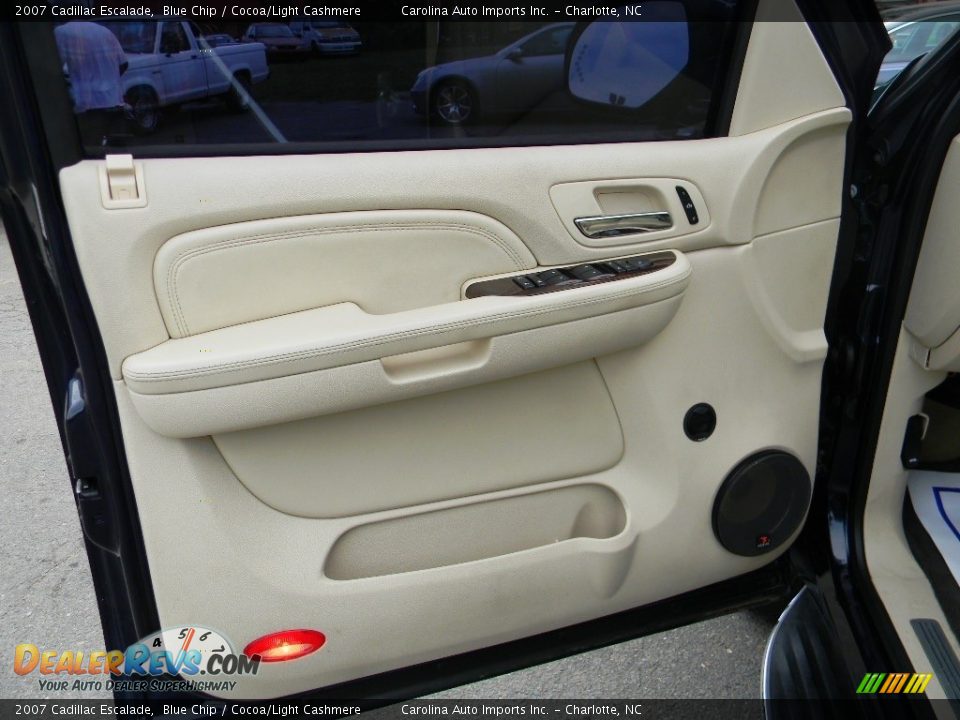 2007 Cadillac Escalade Blue Chip / Cocoa/Light Cashmere Photo #19