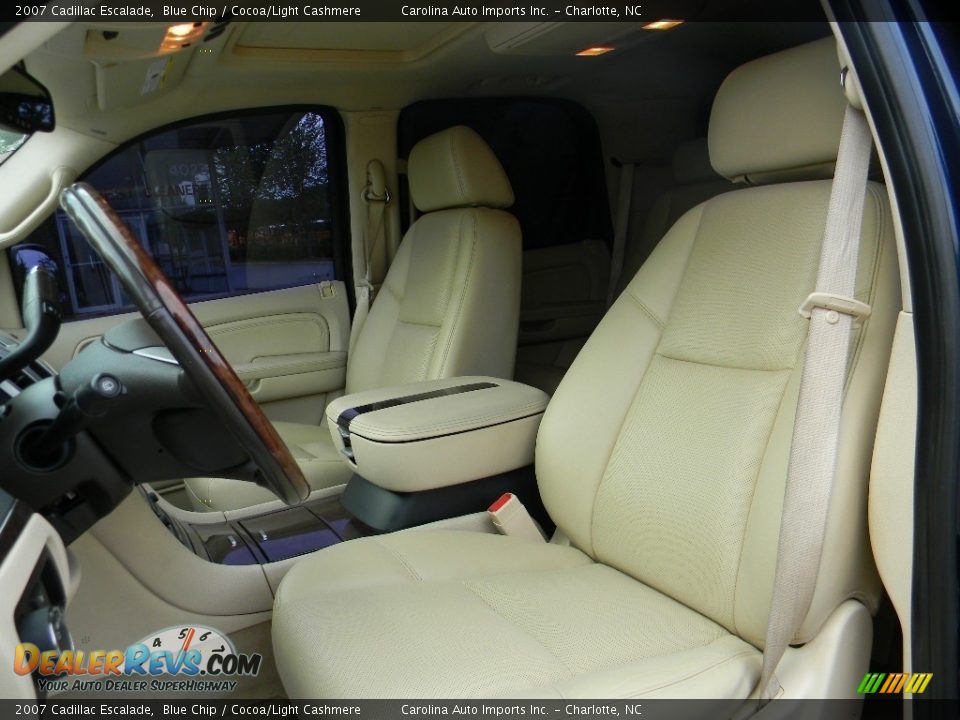 2007 Cadillac Escalade Blue Chip / Cocoa/Light Cashmere Photo #20
