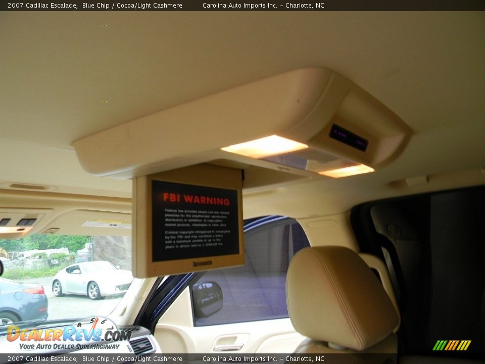2007 Cadillac Escalade Blue Chip / Cocoa/Light Cashmere Photo #22