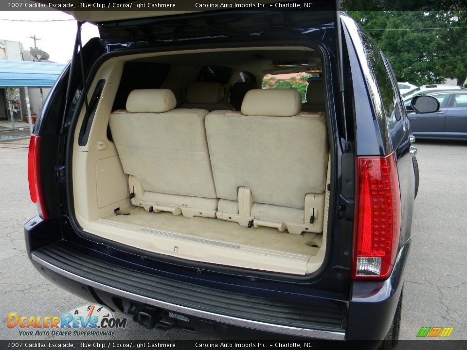 2007 Cadillac Escalade Blue Chip / Cocoa/Light Cashmere Photo #23