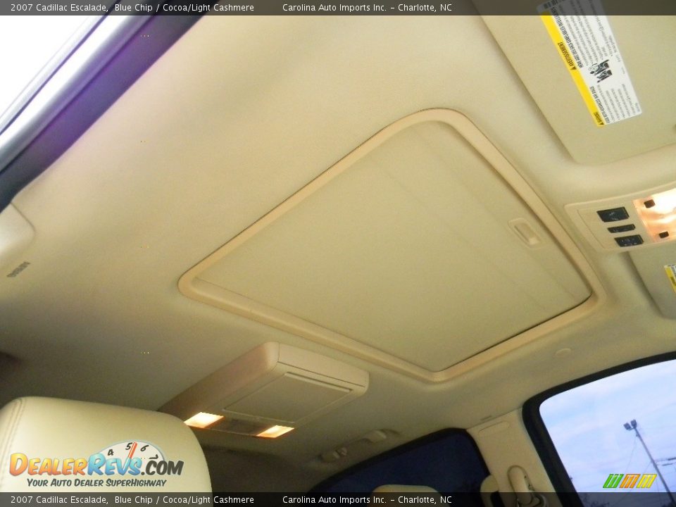 2007 Cadillac Escalade Blue Chip / Cocoa/Light Cashmere Photo #25