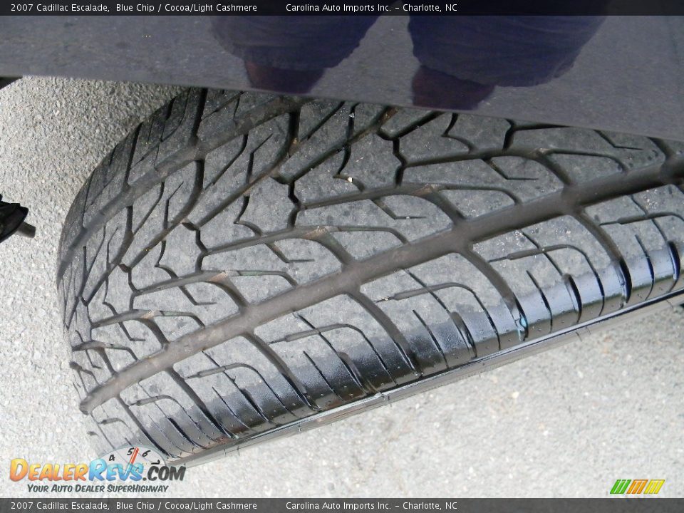 2007 Cadillac Escalade Blue Chip / Cocoa/Light Cashmere Photo #27