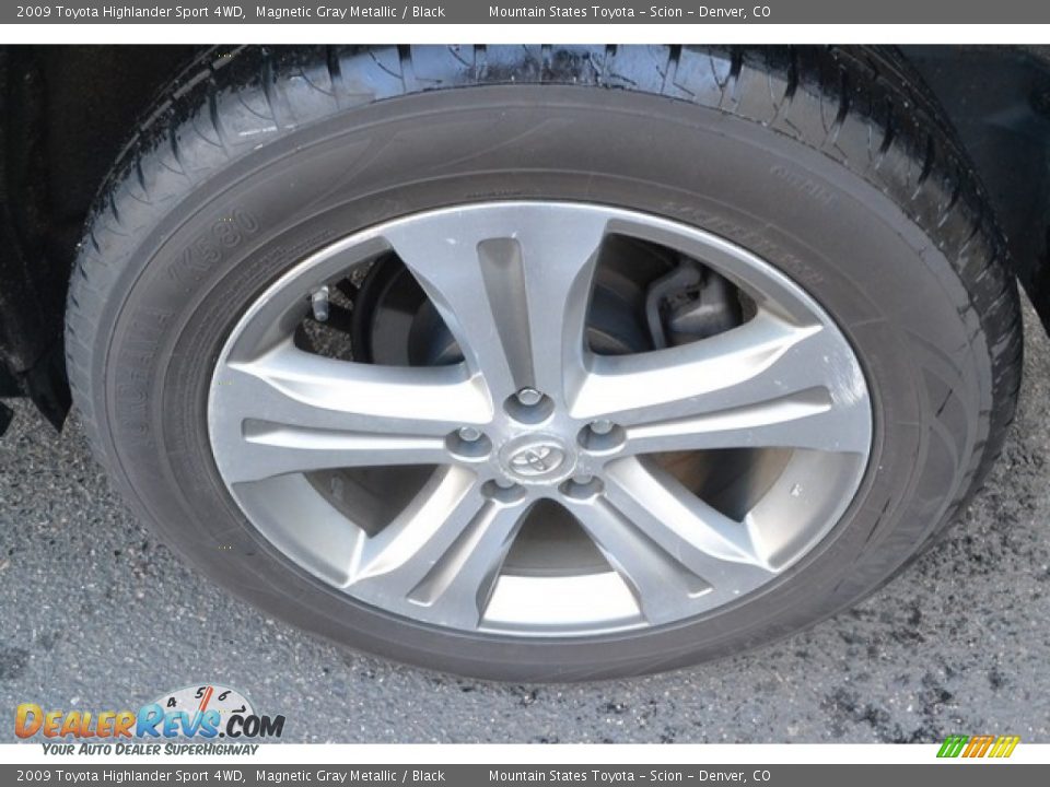 2009 Toyota Highlander Sport 4WD Magnetic Gray Metallic / Black Photo #9