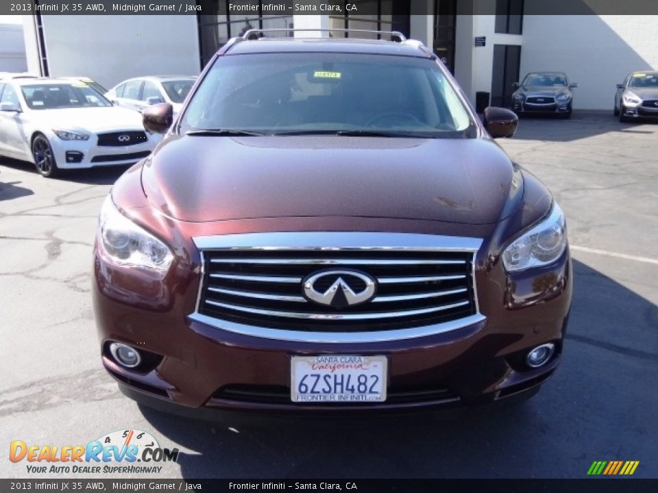 2013 Infiniti JX 35 AWD Midnight Garnet / Java Photo #4