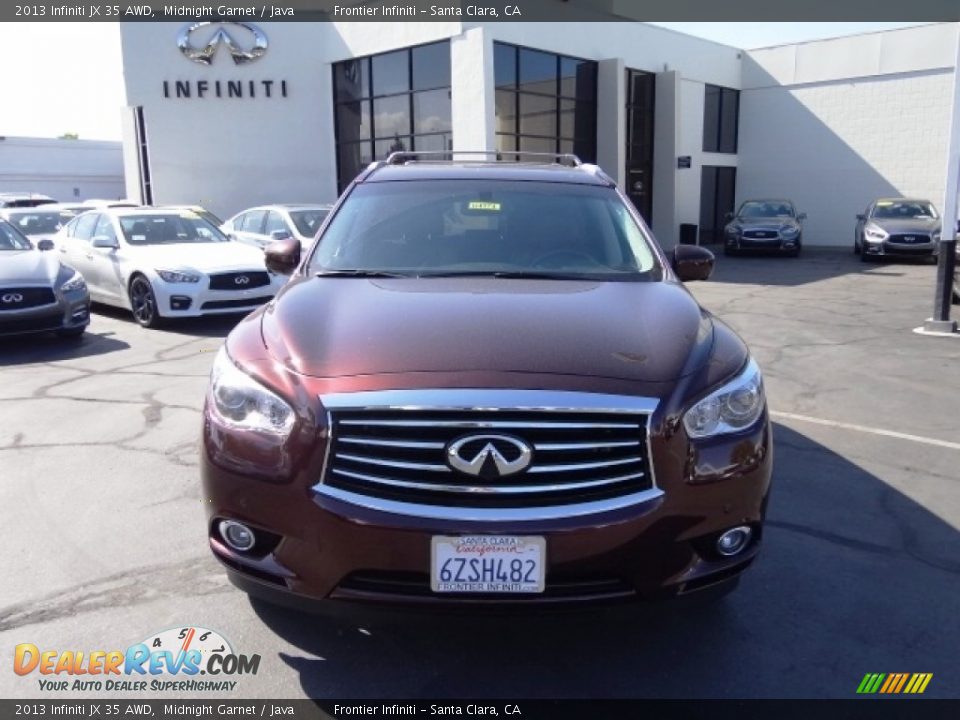 2013 Infiniti JX 35 AWD Midnight Garnet / Java Photo #5