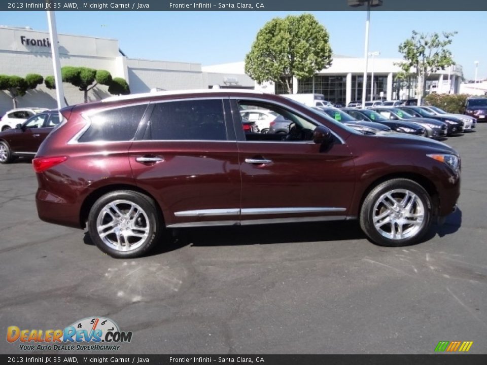 2013 Infiniti JX 35 AWD Midnight Garnet / Java Photo #8