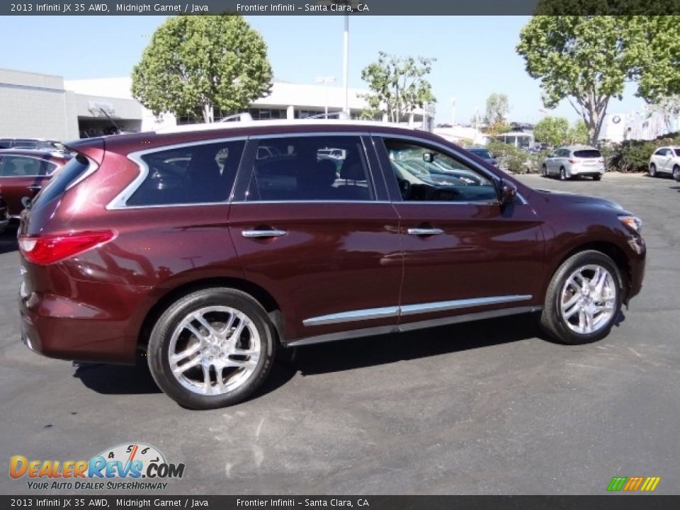 2013 Infiniti JX 35 AWD Midnight Garnet / Java Photo #9
