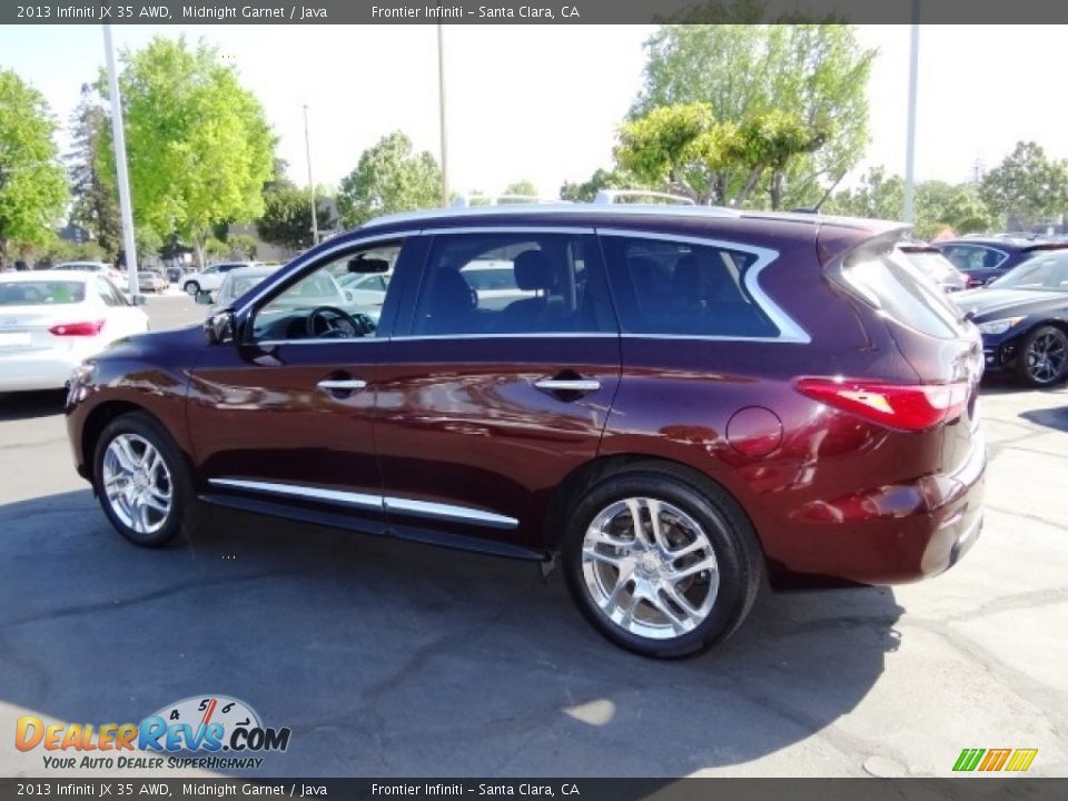 2013 Infiniti JX 35 AWD Midnight Garnet / Java Photo #14