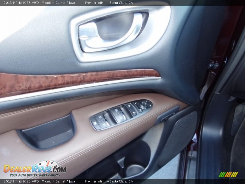 2013 Infiniti JX 35 AWD Midnight Garnet / Java Photo #17
