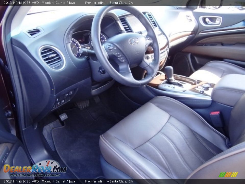 2013 Infiniti JX 35 AWD Midnight Garnet / Java Photo #19