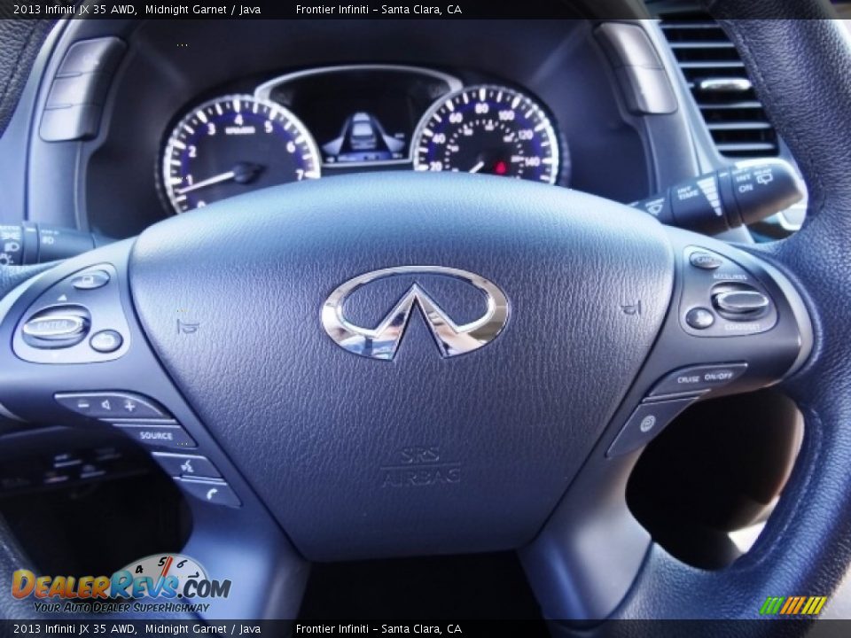 2013 Infiniti JX 35 AWD Midnight Garnet / Java Photo #21
