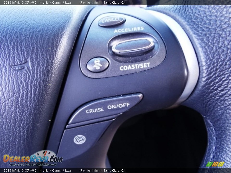 2013 Infiniti JX 35 AWD Midnight Garnet / Java Photo #22