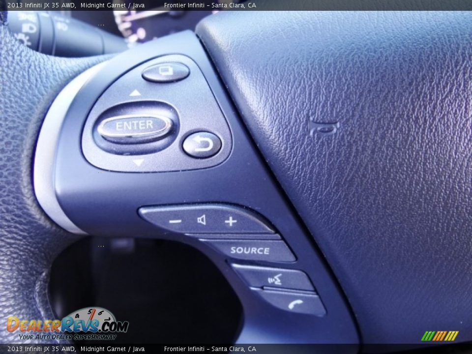 2013 Infiniti JX 35 AWD Midnight Garnet / Java Photo #23