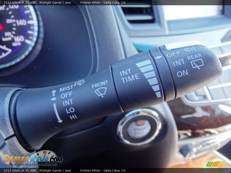 2013 Infiniti JX 35 AWD Midnight Garnet / Java Photo #24