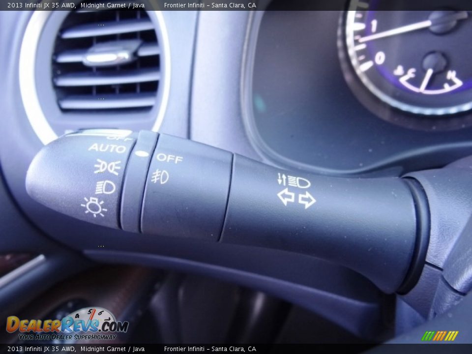 2013 Infiniti JX 35 AWD Midnight Garnet / Java Photo #25